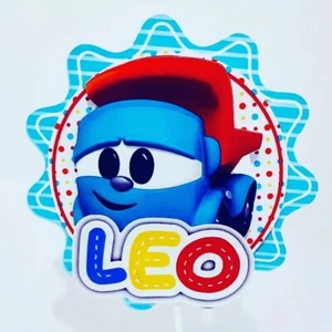 Personalized Leo the truck Cake Topper - Picture 1 of 1