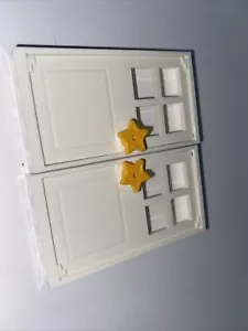 lego friends 41340 door with star on it opens white and yellow replacement piece - Picture 1 of 4
