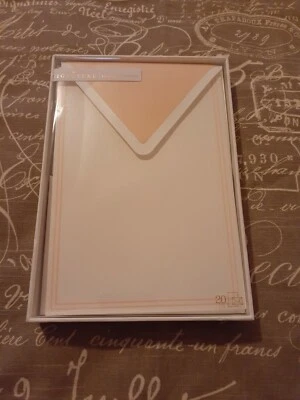 20 tarjetas en blanco Hallmark Signature invitaciones de boda agradecimiento saludos notas Foto 1 de 4