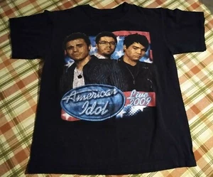 AMERICAN IDOL 2009 TOUR ADAM LAMBERT QUEEN T-SHIRT 2 SIDED SIZE M VG - Picture 1 of 5