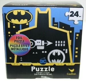 Cardinal DC Batman 24 Piece Jigsaw Foil Puzzle (SEALED) New *Free Shipping*
