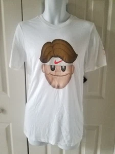 Nike Men's Tennis FEDERER EMOJI FACE Premier t-shirt 880480-100 - Picture 1 of 11