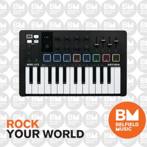 Arturia MiniLab MK3 MIDI Keyboard 25 Key - Black - Belfield Music - BM - Picture 1 of 3