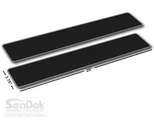 SeaDek Boat EVA Step Pads - Non Skid 2-Pc Stick On - Black-StormGray - Blank - Picture 1 of 5