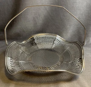 Vintage Silverplated Bernard Rices Sons Inc Wedding Derby Basket - Picture 1 of 10