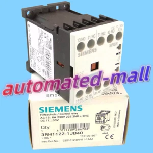  1 PC NEW SIEMENS Control Relay 3RH1122-1JB40 Expedited Shipping - Picture 1 of 9