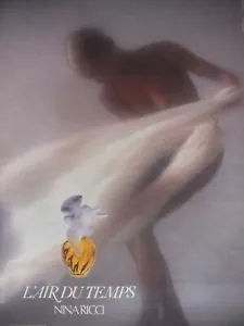 1984 PRESS ADVERTISEMENT L'AIR DU TEMPS NINA RICCI LALIQUE BOTTLE - ADVERTISING - Picture 1 of 1