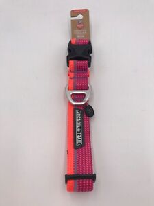 Arcadia Trail Pink / Coral Paracord Rope Adjustable Dog Collar
