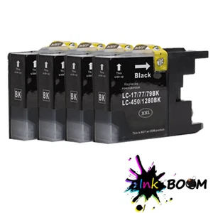 4 cartuchos de tinta negros se adaptan a Brother LC79XXL MFC-J6710CDW MFC-J6910CDW MFC-J6510DW - Imagen 1 de 1