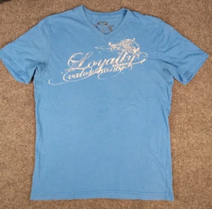 Express Loyalty T-Shirt Grafik Herren Small S cooles Tee! Peru V Neck J124 - Bild 1 von 9