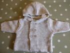 Next Baby Grey Striped Cardigan Jacket Up To 3 Months 6kg/14lbs Immaculate!