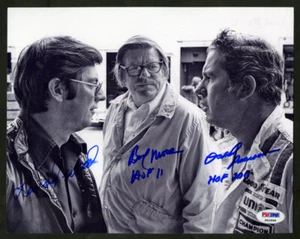 David Pearson Leonard Wood Bud Moore SIGNED 8x10 Photo NASCAR PSA AUTOGRAPHED - Picture 1 of 1