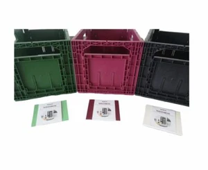 6er Set Einsteckkarten Labels für ISOCO Weinbox das flexible Weinregal dunkelrot - Picture 1 of 6