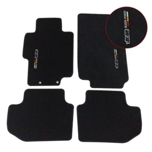 For 03-07 Honda Accord 2Dr Black Floor Mats Carpet Front & Rear Nylon w/ Mugen - Picture 1 of 1