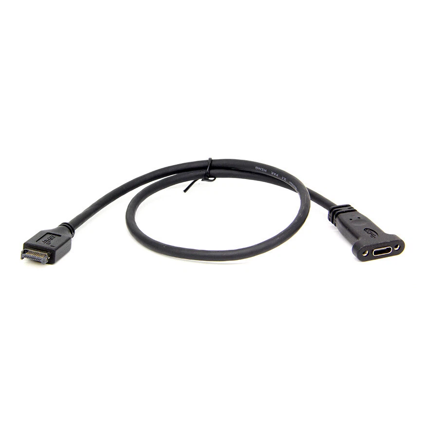 XT-XINTE USB 3.1 Front Panel Header Type E to Usb-C Type C Expansion Cable - Image 1 of 4