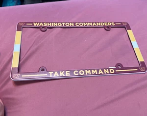 Washington Commanders Plastic License Plate Frame 6x12 NFL Car Truck SUV - Picture 1 of 2