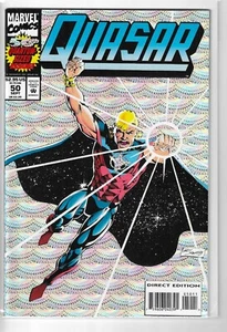 QUASAR #50 DIRECT EDITION 1993 MARVEL SILVER FOIL EMBOSSED NEW - Picture 1 of 1