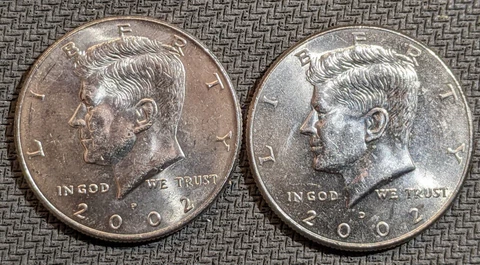 2002-P/D Kennedy Half Dollar Set (2 Coins) Cover