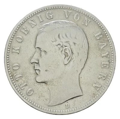 MGS BAYERN Otto II. 5 Mark 1900 D ss - Bild 1 von 3