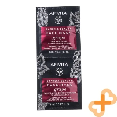 APIVITA Express Beauté Profond Démaquillage Avec Raisin Face Masque 8ml X 2Pcs. - Image 1 of 4
