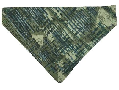 Dog Collar Cover Bandanna Size XS Green 8.25" Neck 5.5" Drop NEW Easy Clean - Image 1 of 4