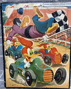 VTG WOODY WOODPECKER FRAME-TRAY INLAY 1956 PICTURE PUZZLE NO. 2628:29 WHITMAN - Picture 1 of 13