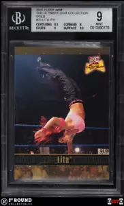 POP 1 Lita BGS 9+: 2001 Fleer WWF The Ultimate Diva Collection Gold Rookie Gisto - Picture 1 of 3