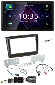 JVC DAB 2DIN Lenkrad Bluetooth USB Autoradio für Fiat Doblo ab 2015 schwarz - Bild 1 von 12