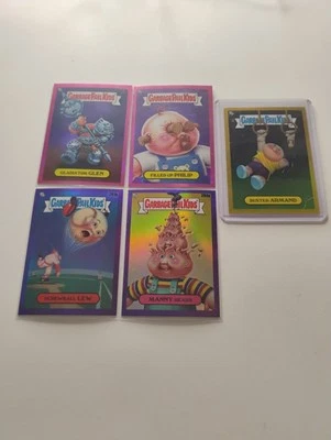 2024 Garbage Pail Kids Gold/Purple/Magenta Refractor Cards - Image 1 of 4