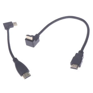 High Speed 4K HDMI 2.0 Cable 90 Degree Angled Extension Cable For PS4 TV} - Photo 1/17