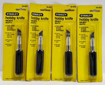 Cuchillo de hobby vintage Stanley Heavy Duty 10-403, nuevo en paquete, hecho en EE. UU. Foto 1 de 4