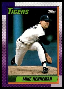 1990 Topps Mike Henneman Detroit Tigers #177 - Foto 1 di 2