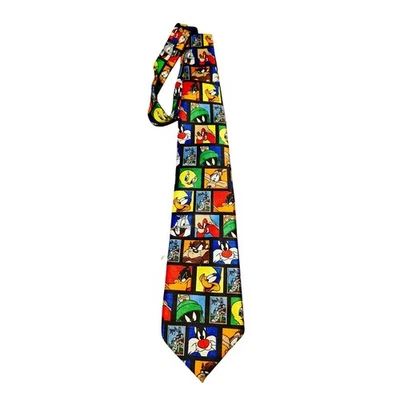 Corbata colección estampillas vintage Warner Bros. 1997 Loony Tunes  Foto 1 de 3