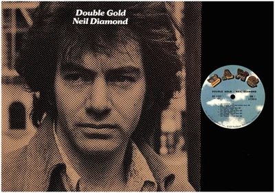 NEIL DIAMOND Double Gold 1973 EARLY BANG STEREO USED GATE FOLD TWO VINYL RECORDS - Image 1 of 4
