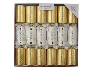 Robin Reed Christmas Crackers - Tartan Trees - 14 Inch - 6 Pack - Picture 1 of 2