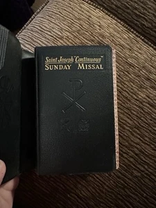 St. Joseph Continuous Catholic Sunday Missal 1957 Confraternity Version Chi-Rho - Picture 1 of 10