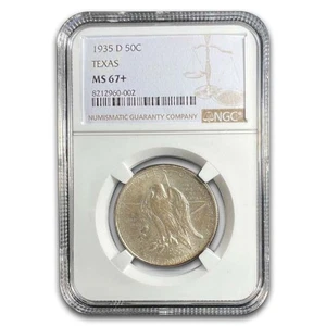1935-D Texas Centennial Commemorative Half Dollar MS-67+ NGC - Picture 1 of 3