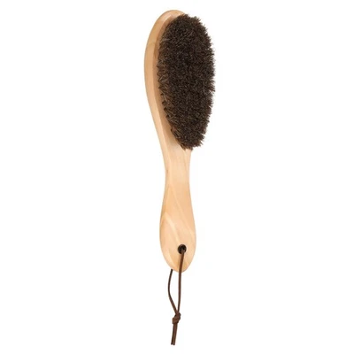 Shoe Cleaning Brush 9"x2" Beech Wood Horsehair Boot Brushes, Brown - Image 1 of 4