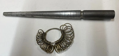 Herramienta vintage para relojeros/joyeros, mandril de aluminio y medidores Foto 1 de 2