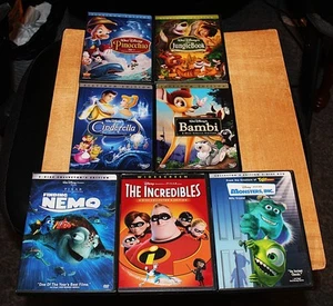 DISNEY DVD LOT 7 COLLECTOR'S EDITION, SPECIAL EDITION, & ANNIVERSARY: INSPECTED - Picture 1 of 1