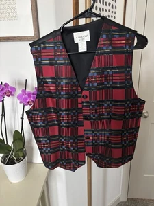 Carol Reed Festive Multicolor vest women’s Size L, Cocktail Attire - Picture 1 of 6