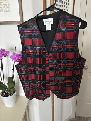 Carol Reed Festive Multicolor vest women’s Size L, Cocktail Attire - Image 1 of 4