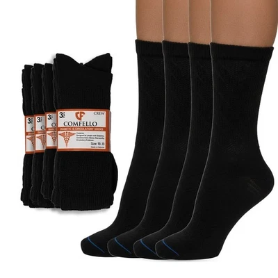 3 6 12 pares de calcetines para diabéticos para hombre salud circulatoria no vinculantes 9-11 10-13 Foto 1 de 4