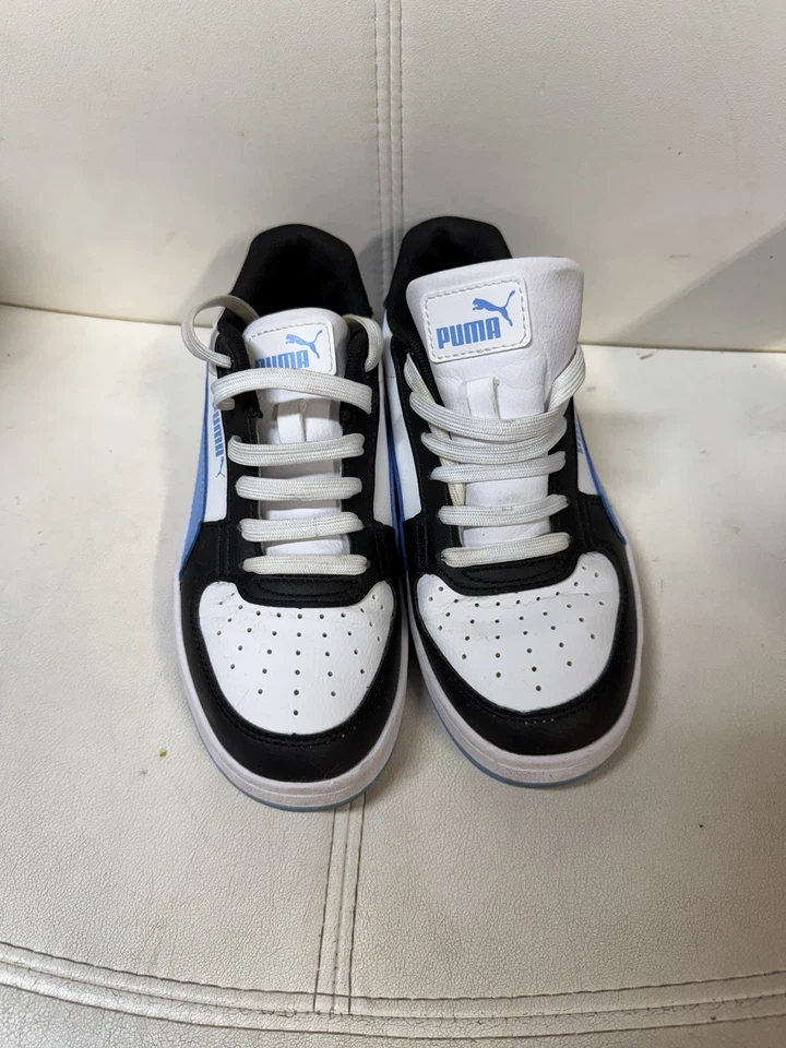 PUMA Caven 2.0 Sneakers 393837-41 White Black Blue US 4 EU 35.5 Women Youth - Image 1 of 4