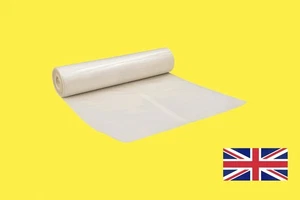 156cm x 20M Clear Polythene Sheeting 300G Heavy Duty Plastic DIY Garden Covers - Picture 1 of 2