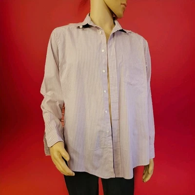 Camisa de vestir Christian Dior Monsieur EE. UU. para hombre 16/34-35 púrpura claro a rayas Foto 1 de 4
