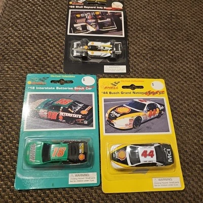 Lot of 3 1996 Shell Motorsports 1:64 Diecast Cars Indy Car Stock Car #44, 28, 18 - Image 1 of 4