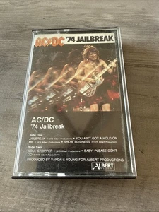AC/DC '74 Jailbreak CASSETTE Tape 1984 Atlantic Records - Picture 1 of 6