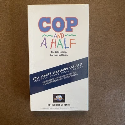 Cop and A Half VHS 1997 Screener Promo Tape Brand New Sealed - Image 1 of 4