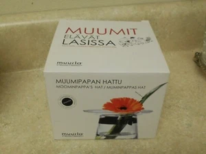 Mumin Muumipapan Hattu Glass Sweden  Moomin Moominpappa's Hat Vase - Picture 1 of 3